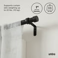 thumbnail image 4 of Umbra Cappa Expandable Single Curtain Rod 120-180", 4 of 9