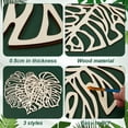thumbnail image 4 of 3pcs Monstera Leaf Wall Decor - 3-Style Wooden Palm Leaves Decoration for Boho Nursery Home Bathroom Office - Plant Wall Art, 4 of 6