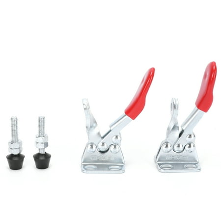 

2024 2Set Hold Down Toggle Clamp LD GH201A Clamping Fixture Hand Tools 30kg Holding Capacity
