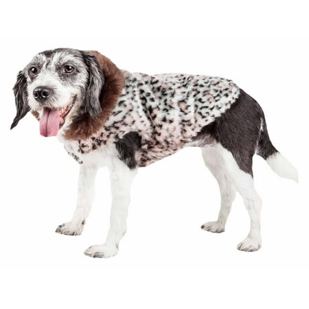 Pet Life ® Luxe 'Furracious' Cheetah Patterned Mink Dog Coat Jacket