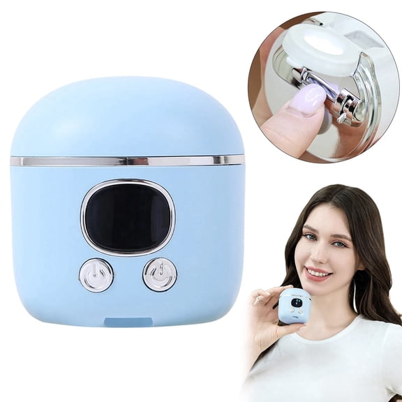 2 in 1 Electric Nail Clipper - USB Rechargeable Nail Trimmer with Magnifier, Narrow Precision Design, 3 Speed Gears, LED Light, Quiet Cordless Manicure Tool with Storage Box for Home Use