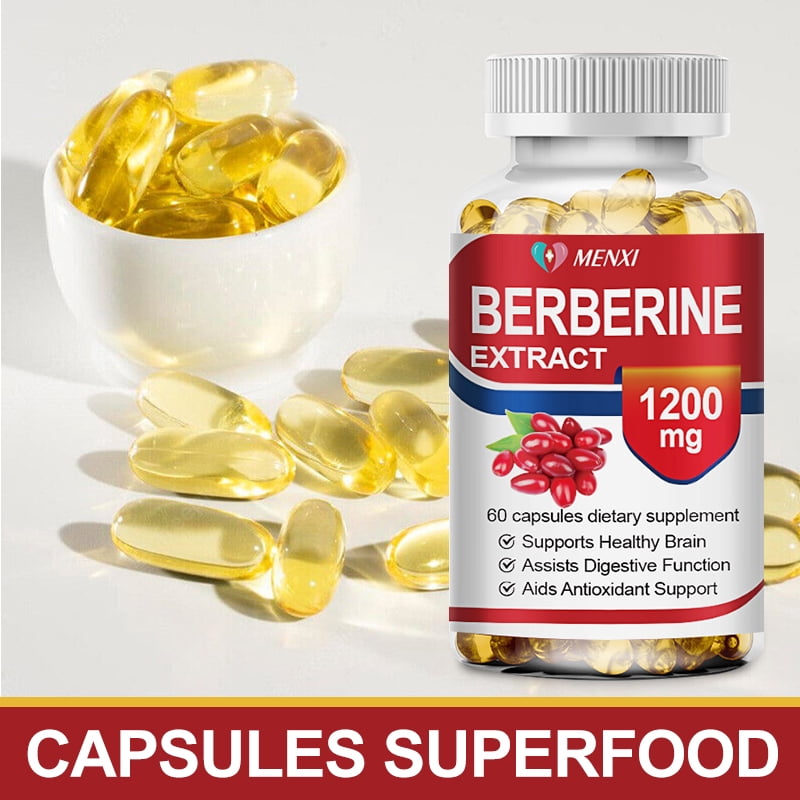 MENXI Berberine with Ceylon Cinnamon 1200mg Blood Sugar Support Supplement Health Immune,240 capsules