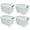 8005, variant on Farmoon 4 Pack 30 Quart Plastic Latching Storage Box Bin with Wheels, Clear