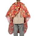 thumbnail image 2 of Unique Bargains 1 Pc Hair Dryer Pattern Hairdressing Cape for Barber Shop 64.96"x57.09" Red, 2 of 7