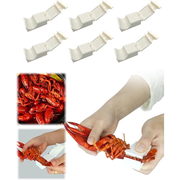 6Pcs New Crawfish Peeler Tool, Crawfish Sheller Seafood Tool, Crawfish Shucker, Crayfish Quick Shelling Device, Convenient and Easy to Clean Essential Gadgets for Family Kitchen Picnics