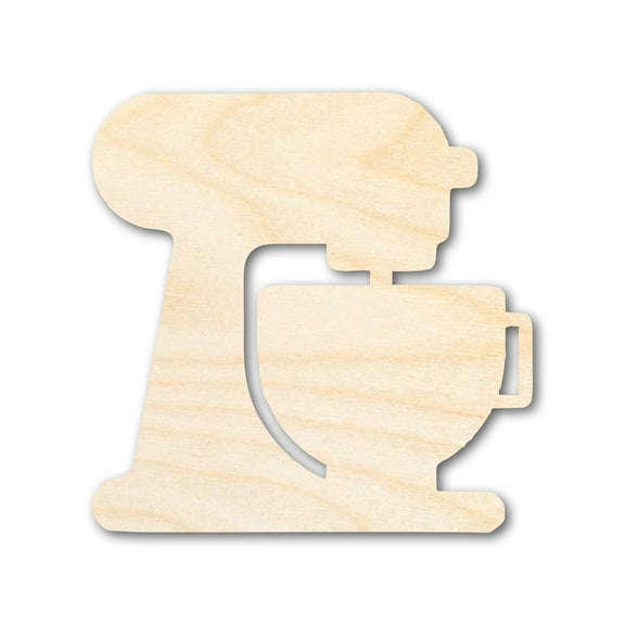 Unfinished Wood Mixer with Bowl Shape 3" / 1/4"