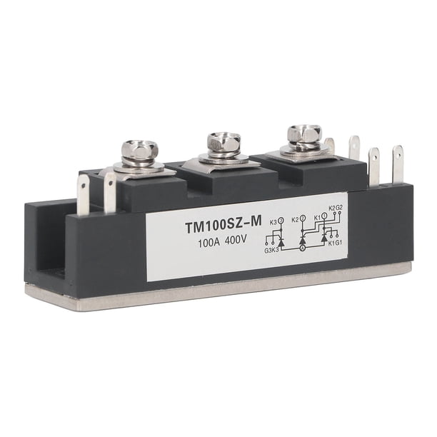 Diodo Rectificador, Módulo De Tiristor De Diodo Rectificador 100A TM100SZ M Módulo De Diodo Rectificador Controlado Por Silicio 400 V, Disipa El Calor Rápidamente Y Funciona De Manera Estable