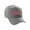 Grey Hat Whtie Red Letters, variant on Structured Baseball Hat Classic Team Coach Arched Letters Adjustable Curved Cap, Grey Hat Whtie Red Letters