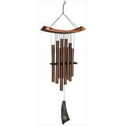 Woodstock Wind Chimes, Outdoor YPF5Decor, Patio and Garden Outside, Front Porch Decor, (34") Wind Chimes Outdoors, Eastern Energies Healing Wind Chime Bronze Christmas/Hanukkah Gifts (HCBR)