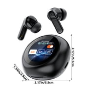 Headphones Active Noise Cancelling Earbuds With Screen Water Proof Blue Tooth Ear Buds Sport True Wireless Bluetooth Earbuds For Phones With Charging Case Earphones Noise Cancelling Earbuds