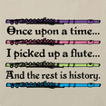 thumbnail image 4 of Inktastic Funny Flute Music Quote Tote Bag, 4 of 5