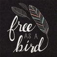 thumbnail image 2 of Gango Home Decor Casual Free as a Bird Black & Wild at Heart Black by Laura Marshall (Ready to Hang); Two 12x12in White Framed Prints, 2 of 5