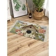 thumbnail image 3 of Birdhouse,Bath Rug 2x3ft Woven Bathroom Entryway Runner Rug,Farmhouse Leaves Country Vintage Animal Washable Living Room Hallway Bedroom Kitchen Carpet with Tassels,Indoor Outdoor Throw Doormat, 3 of 5