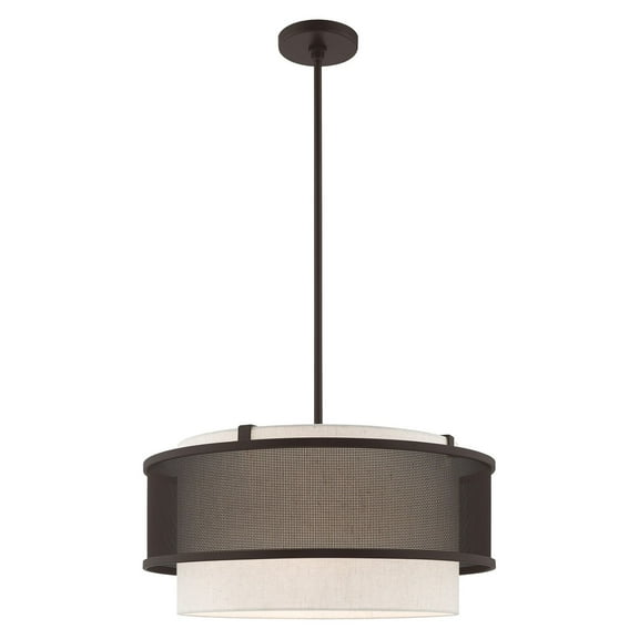 Livex Lighting - Braddock - 4 Light Pendant in Industrial Style - 20 Inches wide