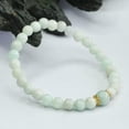 thumbnail image 5 of K-KED Natural A Grade Jadeite Beacelets Women's 6mm Round Beaded Jade Bracelet Gift, 5 of 5