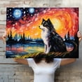 thumbnail image 4 of Alaskan Klee Kai Dog Watercolor Starry Night Van Gogh Painting Kits, Painting Watercolor Canvas, Canvas Suitable for Room Decor Cafe Decor Or Gift for Friends, 4 of 4