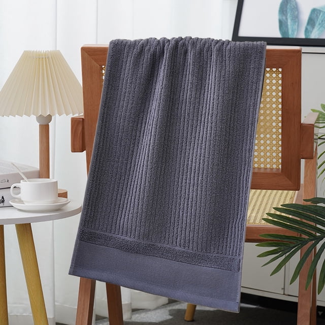 Toalla de baño grande de algodón,gruesa y alargada,toalla deportiva,suave y absorbente,adecuada para hombres y mujeres