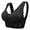 Black, variant on Tinglu Women Lace Sports Bras with Removable Bra Seamless Cross Front Side Buckle