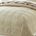 thumbnail image 2 of Home Soft Things 3 Piece Box Quilted Micromink Bedspread Set - Seal Brown- King (102" x 90"), 2 of 6