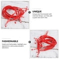 thumbnail image 4 of Hongchegh 10pcs Chinese Red String Bracelet Tibetan Prayer Yoga Rope Bracelet Men, 4 of 9
