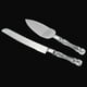 thumbnail image 2 of Cuchillo de pastel de boda y juego de servidor de mango de cristal artificial de acero inoxidable acrílico ShuxiuWang 1327537095514, 2 of 5