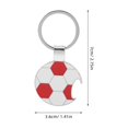thumbnail image 2 of KAKOWELY 4 llaveros de balón de fútbol con abrebotellas, recuerdos de fiesta de cumpleaños de fútbol, llavero creativo de balón deportivo para mochila, decoraciones para fiesta de fútbol., 2 of 5