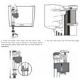 thumbnail image 4 of G1/2 Bottom Inlet Toilet Cistern Fill Valve Height Adjustable Water Level Entry, 4 of 9