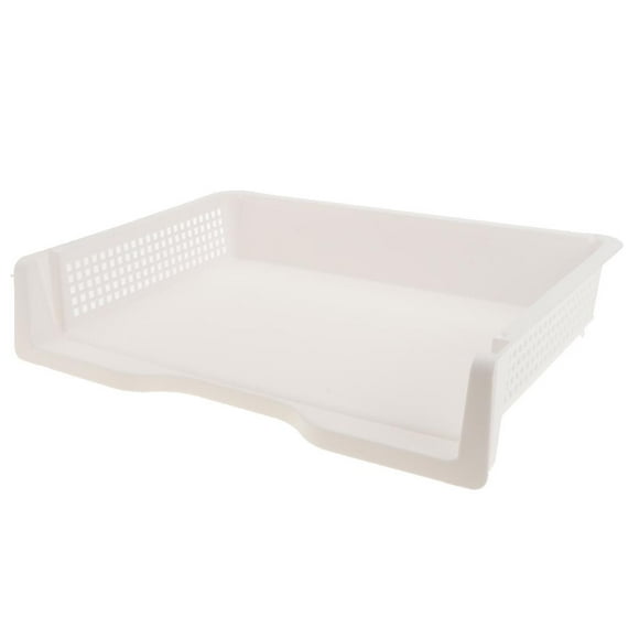 Bandejas de Letras de Carga Lateral de Plástico Apilables Organizador de Papel Escritorio de Oficina , , 33.7 *23.5 x 7 cm Blanco Yotijar Organizador de bandeja de papel apilable