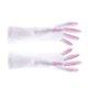 thumbnail image 2 of par de guantes de goma para limpieza doméstica, reutilizables, impermeables, para cocina, lavavajillas, ropa, guantes de látex, talla M (rosa), 2 of 7