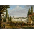 thumbnail image 3 of Wincenty Kasprzycki 24x18 Black Modern Framed Museum Art Print Titled - View of the Wilanow Palace from the Entrance (1833), 3 of 5