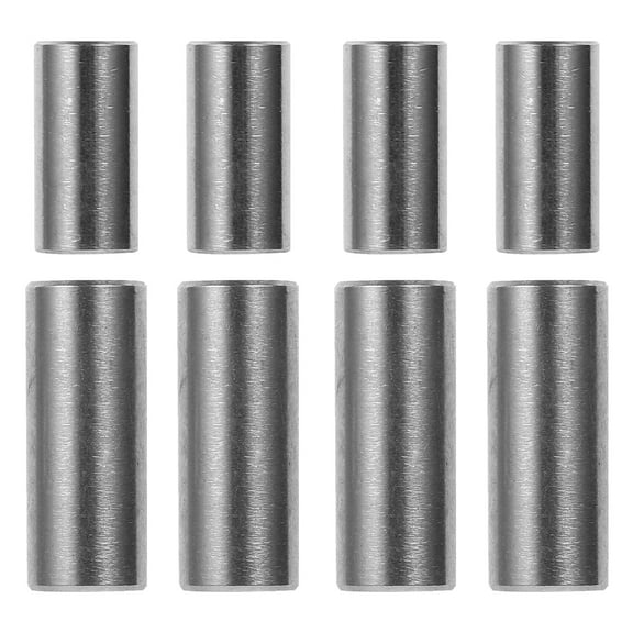 8 Pcs Stainless Steel Round Connector Nuts Sleeve Rod Bar Coupling Nut
