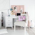 thumbnail image 4 of Carolines Treasures CJ1005-WPW1414 Letter W Initial Monogram - Pink Stripes Decorative   Canvas Fabric Pillow 14Hx14W, 4 of 4