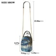 thumbnail image 2 of FORMRS Crossbody Bag for Women Quilted Travel Shoulder Cell Phone Purse with Chain Strap Handbag, Night Floating Whale, 2 of 7