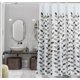 thumbnail image 2 of Cortina de ducha de 100x180cm, resistente al moho y al moho, cortinas de baño con 12 ganchos, 2 of 5