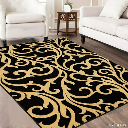 Quality Wool Rugs Allstar Black Wool-Touch Look High Quality Woven Area Rug . High Quality Frieze Colorfun (5' 1