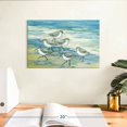 thumbnail image 3 of Elephant Stock Surfside Sandpipers Wall Art - Horizontal Canvas Wall Art - Living Room Wall Decor - Animal Canvas - Yellow And Blue Decor By Paul Brent - 12" x 8", 3 of 8