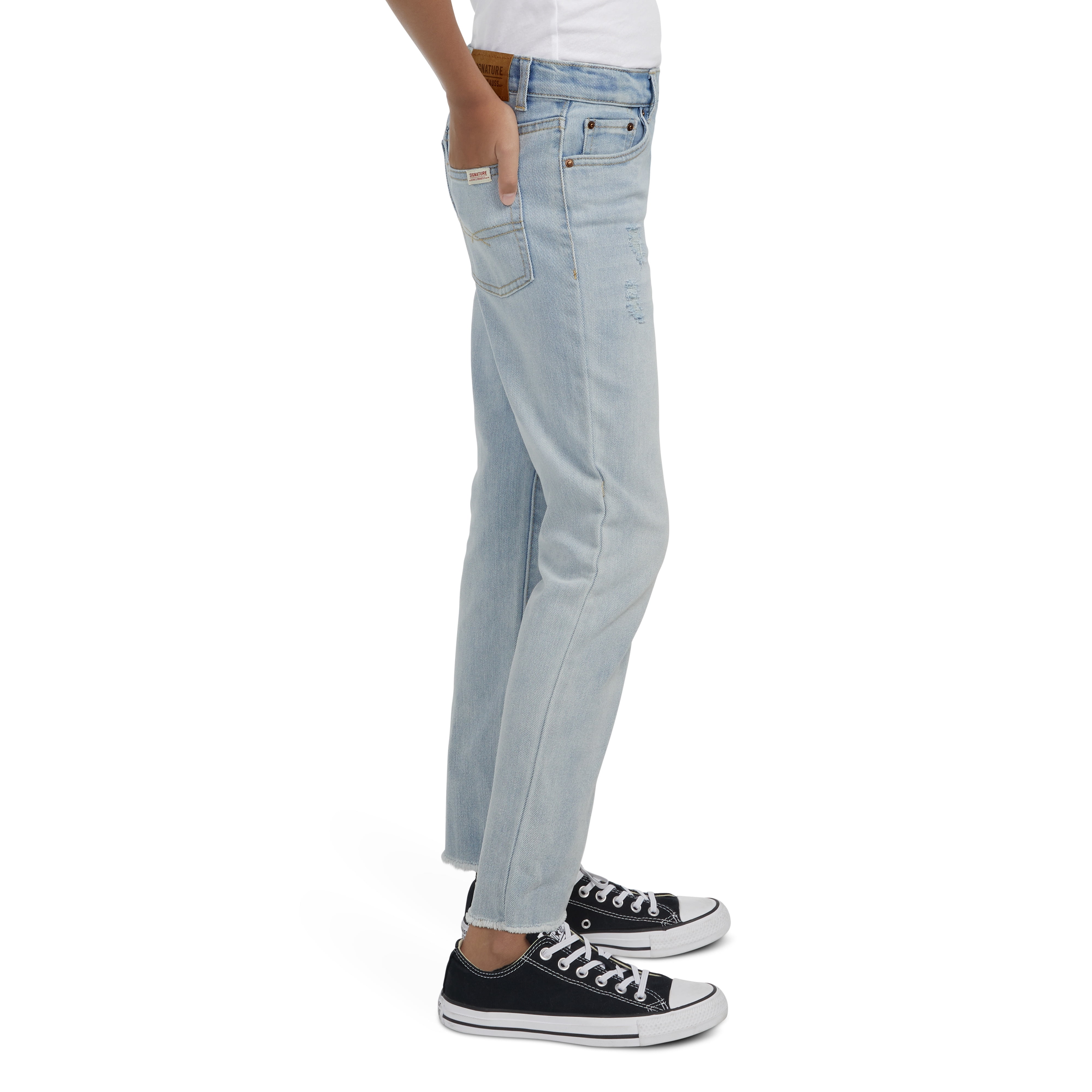 Levi Strauss Signature Girls Heritage Ankle Straight Jeans, Sizes 5-14