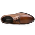 thumbnail image 4 of CMR CHAMARIPA Dress Height Increasing Elevator Shoes For Men Brown Leather Taller Shoes 7CM / 2.76 Inches, 4 of 7