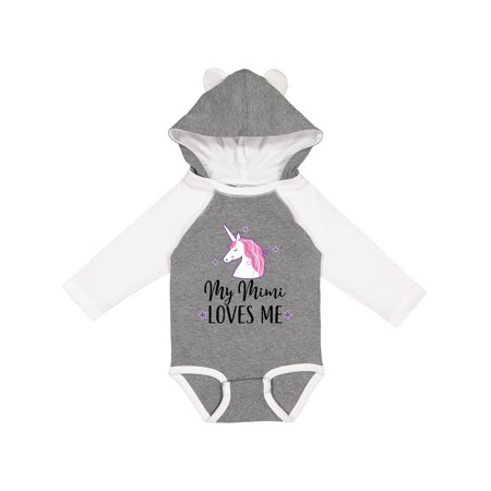 

Inktastic My Mimi Loves Me Unicorn Gift Baby Girl Long Sleeve Bodysuit
