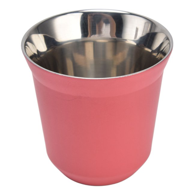 80ml Tasse à Café en Acier Inoxydable en Acier Inoxydable Double Paroi Tasse à Café en Acier Inoxydable 80ml Mini Tasse à Café Produits Ménagers 80ml 304 Tasse à Café en Acier Inoxydable Double