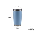 thumbnail image 3 of Vaso Termo Acero Inoxidable P/ Café 20oz Térmico Tapa (Azul Celeste), 3 of 10