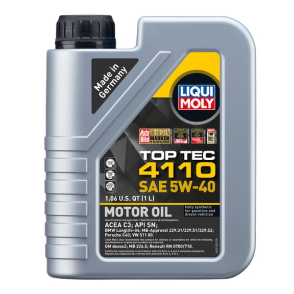 LIQUI MOLY 1L Top Tec 4110 Motor Oil SAE 5W40 - 22120