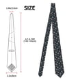 thumbnail image 2 of Zufioo Space Print Men's Silk Tie, Business Suit Tie - Anti-floating Buckle Design, Clothing Accessories Suitable for Business, Daily Life, Banquets, 2 of 7