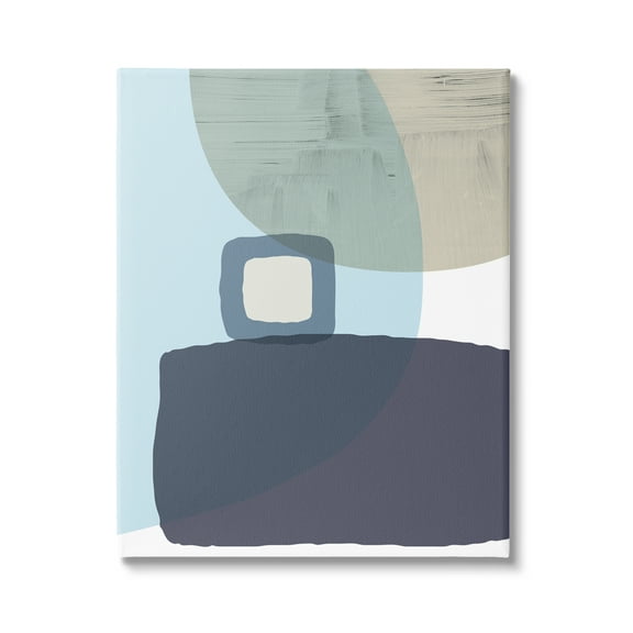 Stupell Industries Modern Contemporary Sleek Blue Geometric Shapes Canvas Wall Art, 24 x 30, Design by Urban Epiphany
