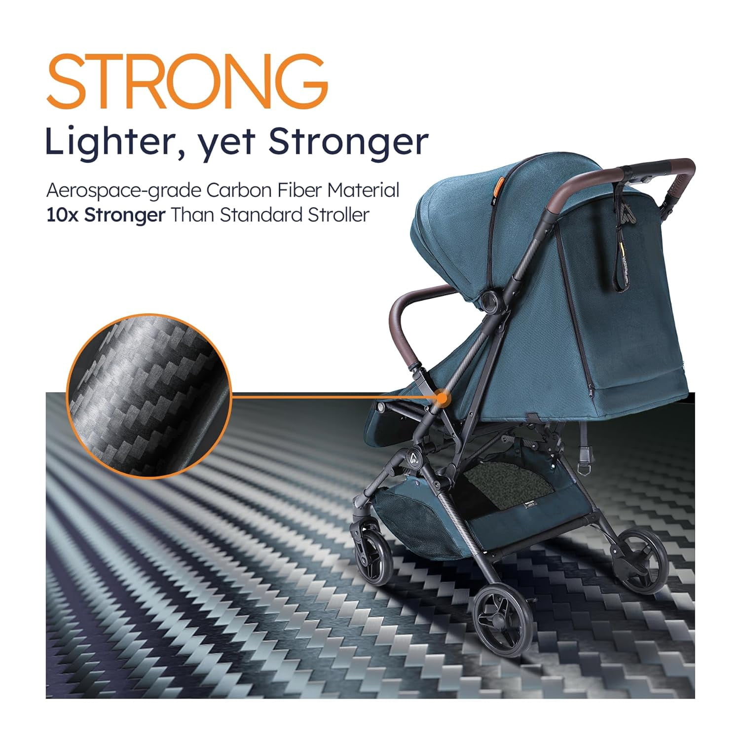 Mamazing Ultra Air Lightweight Foldable Stroller – Carbon Fiber Travel