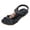 Black, variant on Women's Boho Bow Rhinestones Wedges Dress Sandals 2026 Beach Summer Ethnic Comfortable Leather Open Toe Low Heel Slingback Walking Flat Sandals Black Size 9
