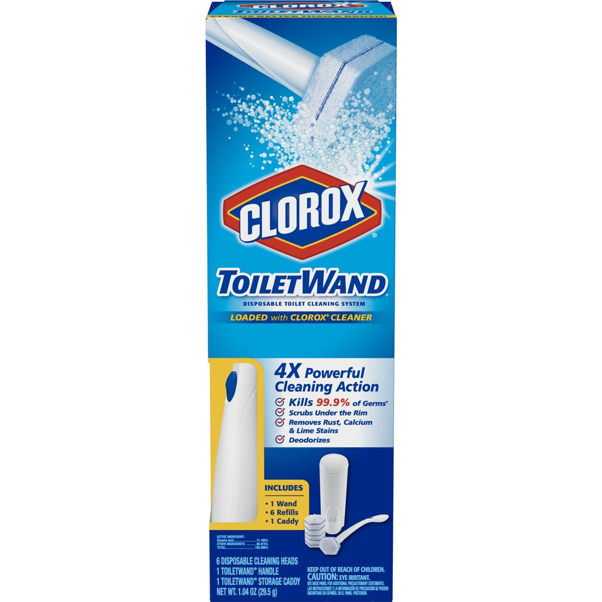clorox toiletwand disposable toilet cleaning system with 6 refills
