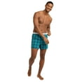 thumbnail image 2 of Men's Hanes® Originals Ultimate 3-Pack Woven Plaid Boxers Color: Blue Print Size: XXL, 2 of 4