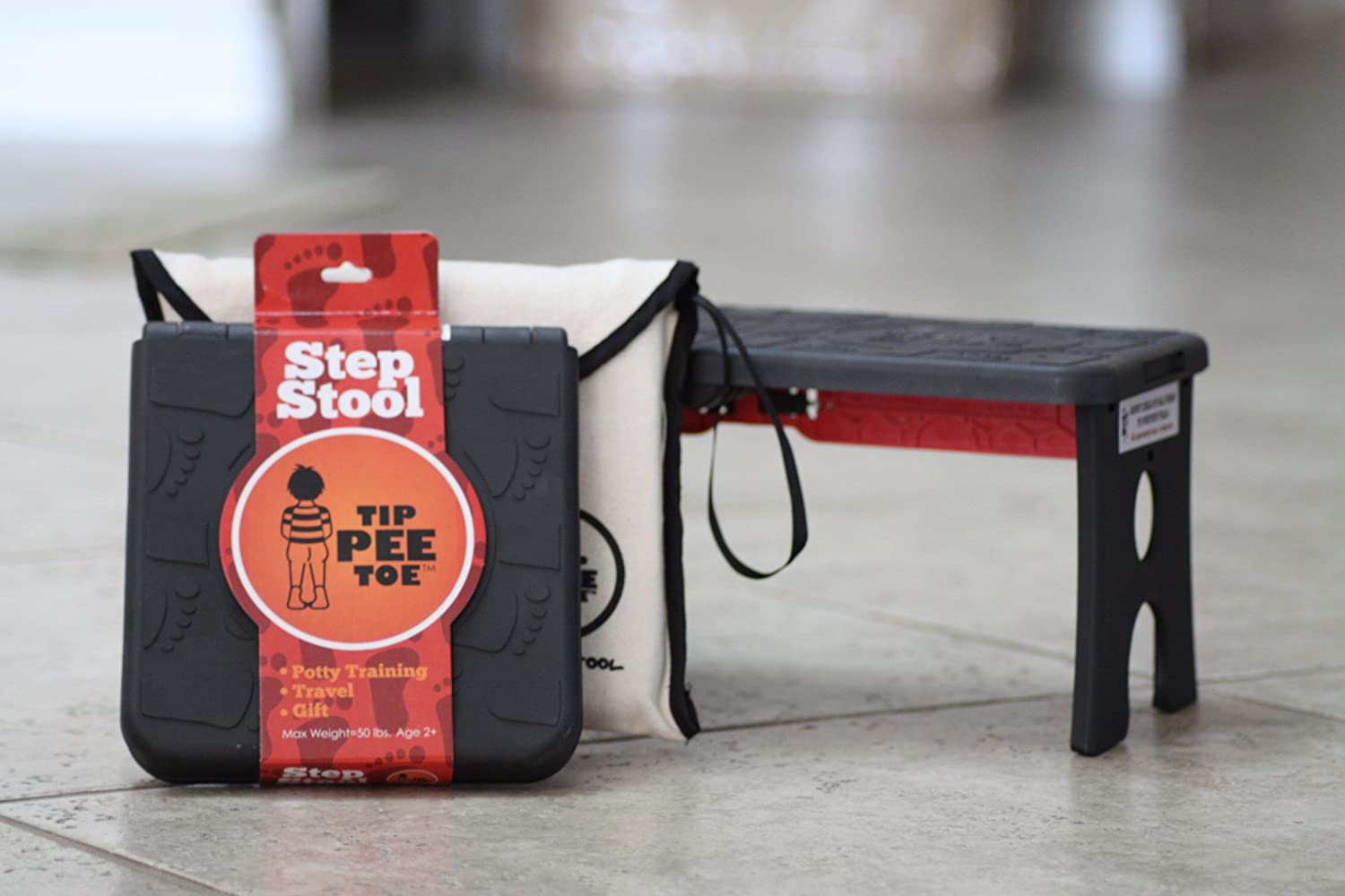 Tip Pee Toe Folding Travel Lightweight Toddler & Kids Step Stool