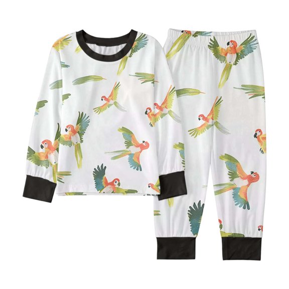 Shachafan Casual Cartoon Print Pajama Pants Set For Autumn Boys And Girls (2Y 9Y) Boy Suspender Outfit